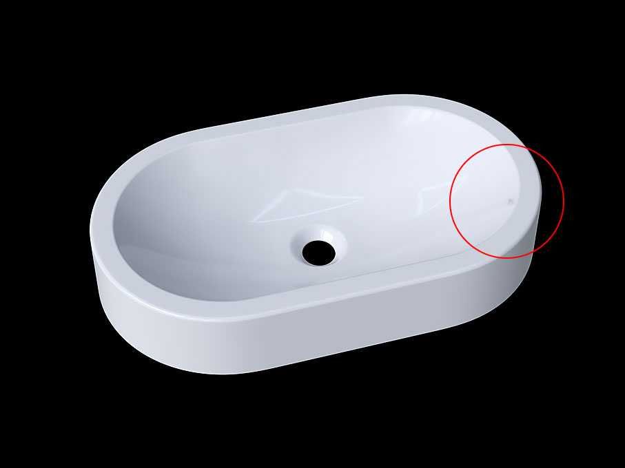 Уцінена Раковина, Умивальник, накладний Luxor Dio, Найнижча Ціна!