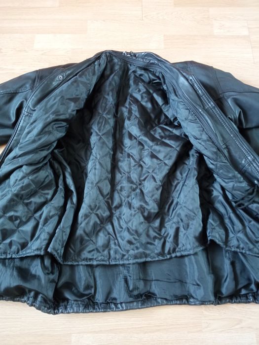 Męska kurtka płaszcz skórzany