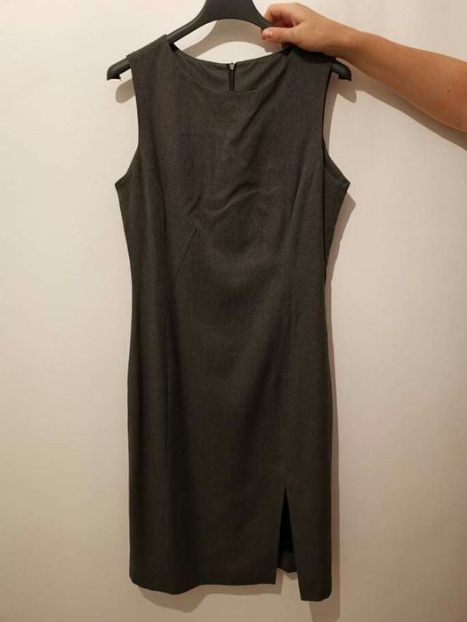 Sukienka grafitowa ołówkowa