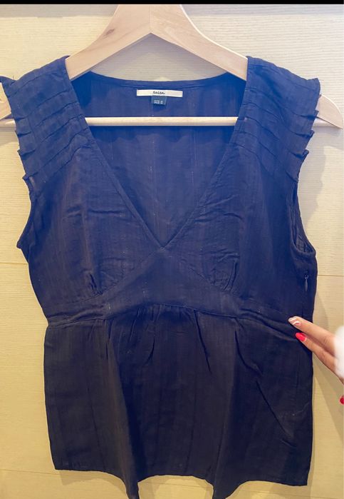 Blusa castanha Salsa