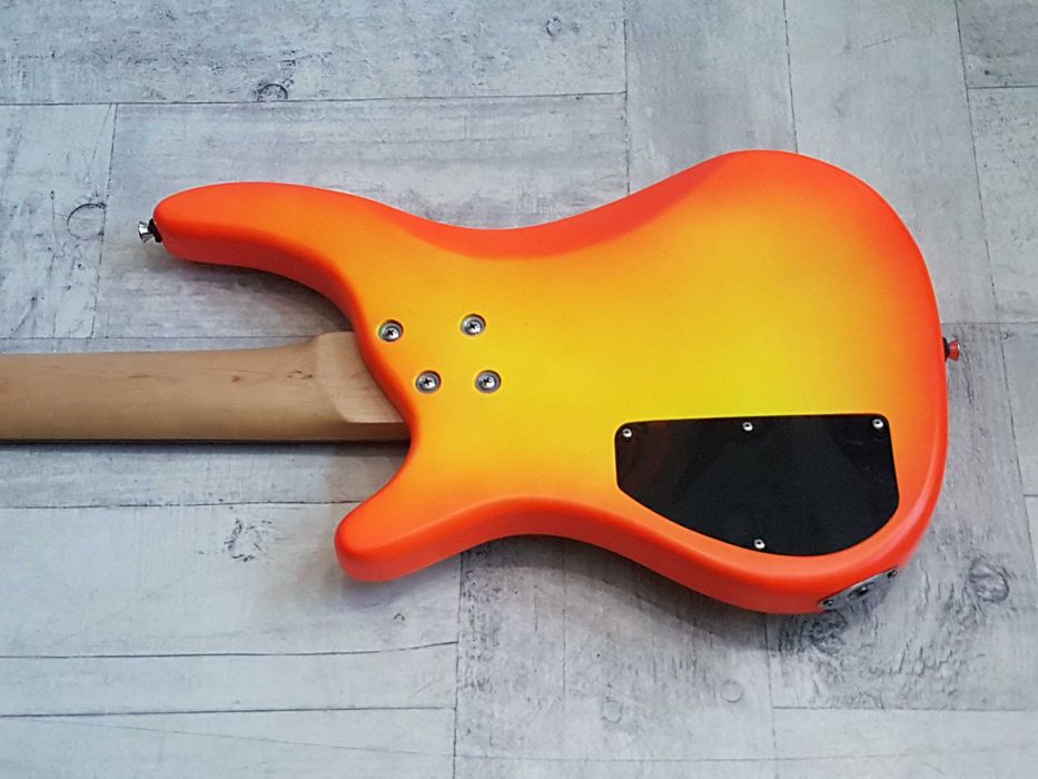 Gitara Basowa SkyWay Bass 4 yellow-orange neon - wysyłka Free -zamiana