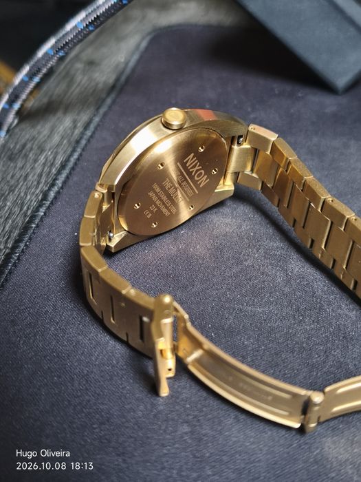 Relógio Nixon Circle Time Dourado