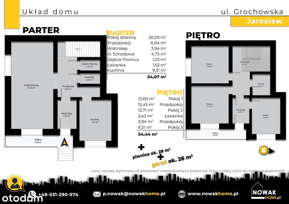 Dom|ul. Grochowska Jarosław|108 m²|4 pokoje|garaż|nowy dach