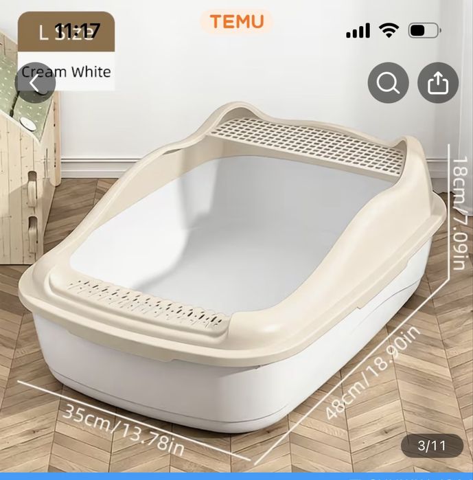 Лоток котячий великий, поїлка