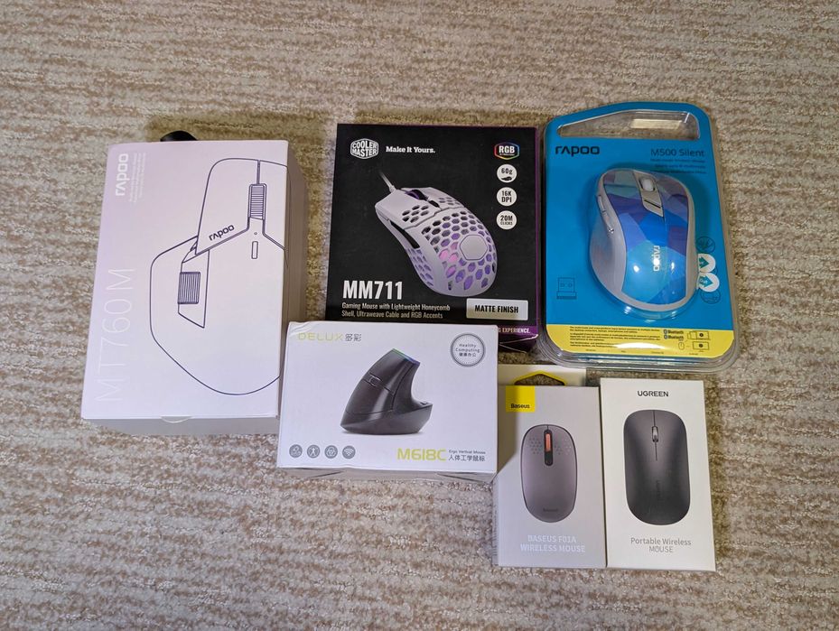 Мышки Rapoo | Cooler Master | Baseus | Ugreen | Delux - РАСПРОДАЖА!