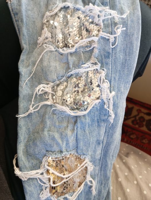 Jardineira com lantejoulas XS