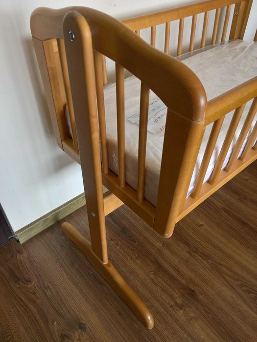 Łóżeczko dziecięce kołyska drewniane