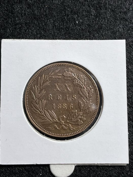 XX Reis 1886 ( Bronze )