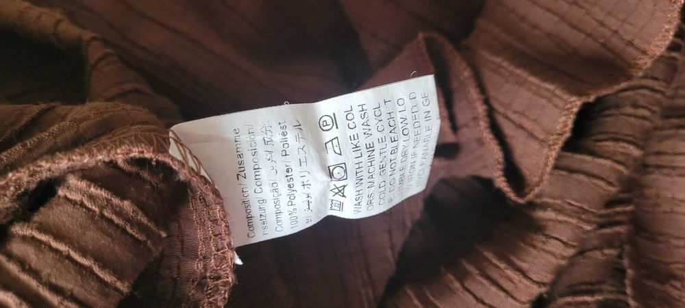 Czekoladowa brązowa bluzka koszulowa Shein, roz 40/42