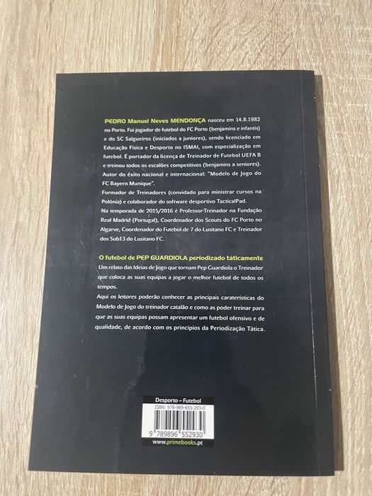 Pep Guardiola livro futebol periodizado taticamente