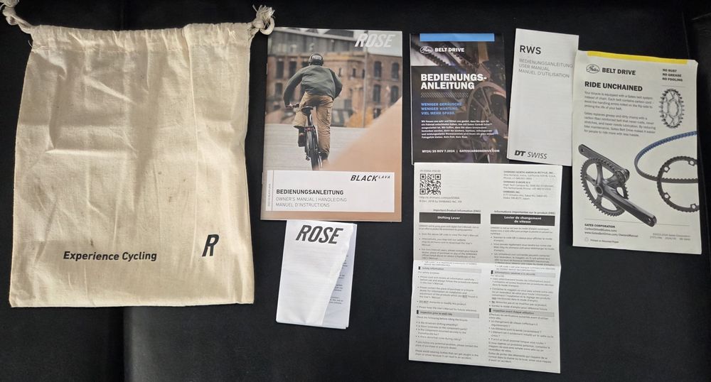 Rose Black Lava  Alfine 11 pasek gates jak nowy, powystawowy