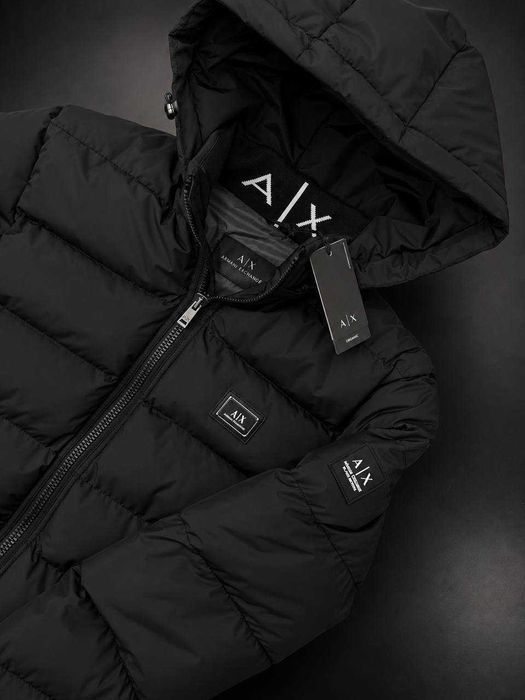 Зимова куртка ARMANI AX — чоловіча утеплена куртка з наповнювачем біо-пух, Туреччина, розміри S–XXL