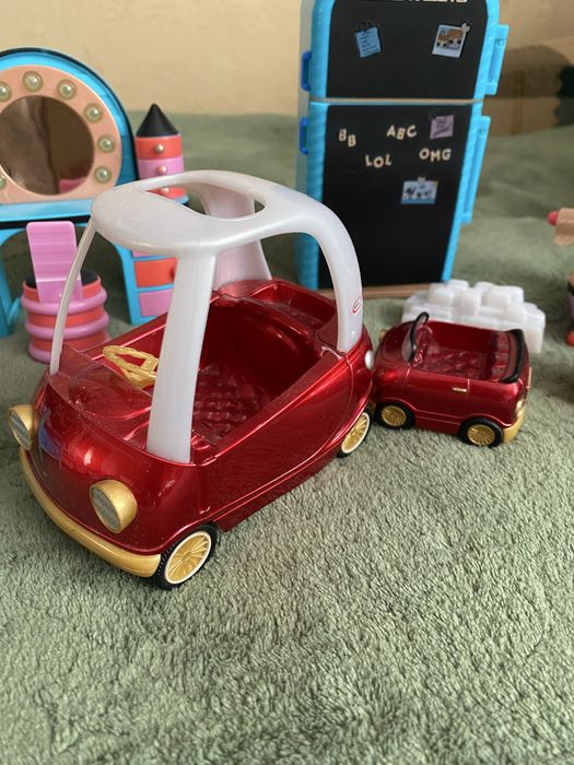 Меблі для ляльок лол Lol оригінал машинка холодильник ліжко телевізор