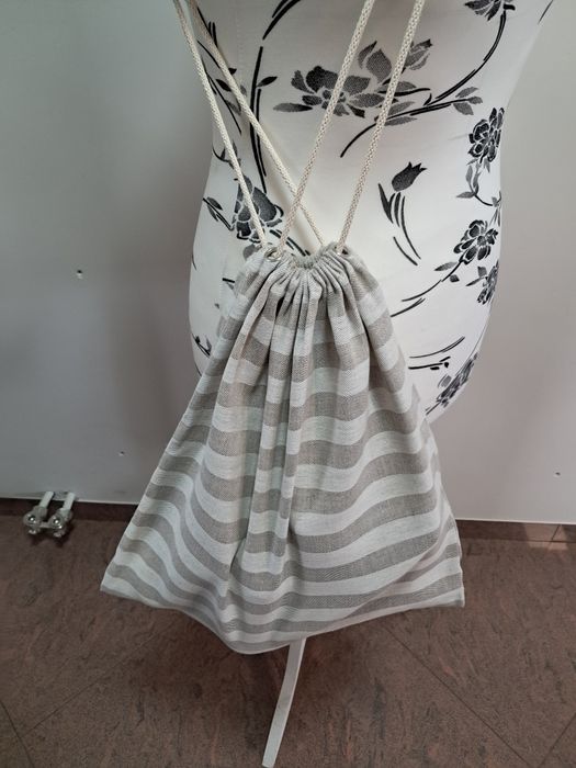 Worek lniany na buty