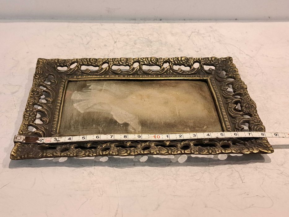 Подарочная бронзовая рамка, шёлкография - бронза.