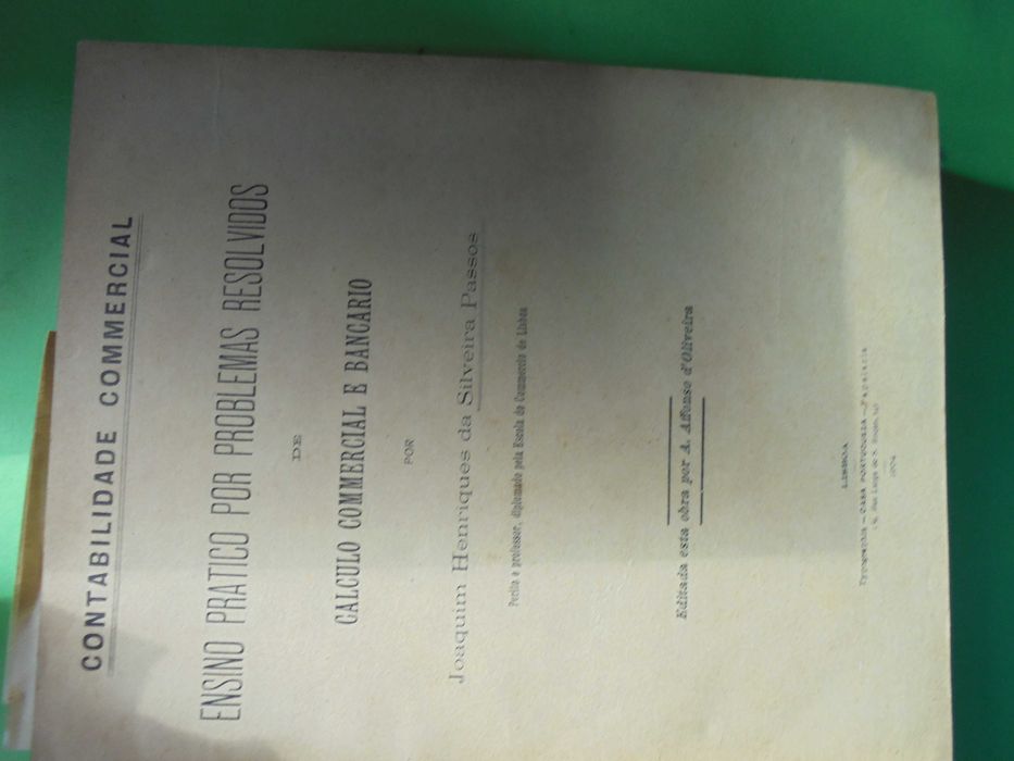 Passos (Joaquim Henrique da Silveira);Contabilidade Commercial