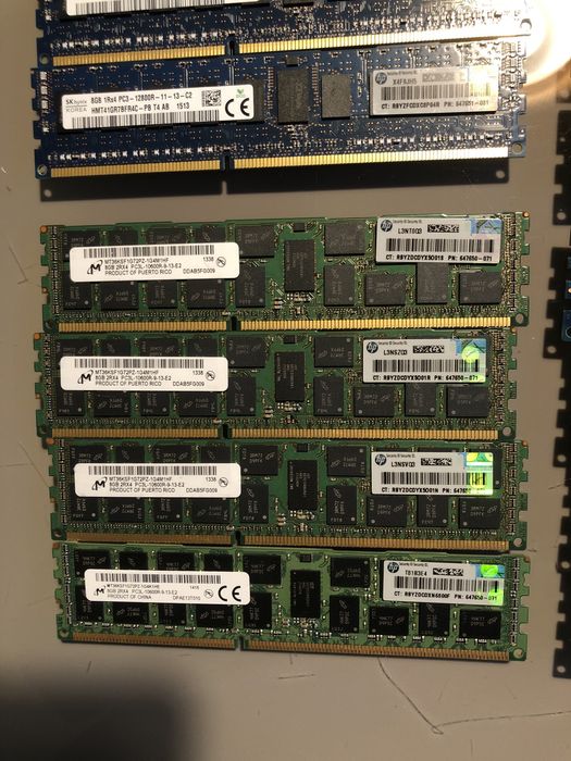4x 8GB memoria RAM ECC PC3/DDR3