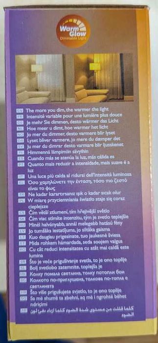 Lâmpadas Philips, reguláveis, com Warm Glow