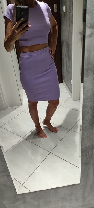 Komplet spódniczka + bluzka S/M