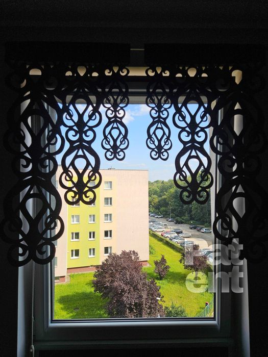 Firana panele ekranowe 60x100 cm żakardowe 2 sztuki na okno czarne