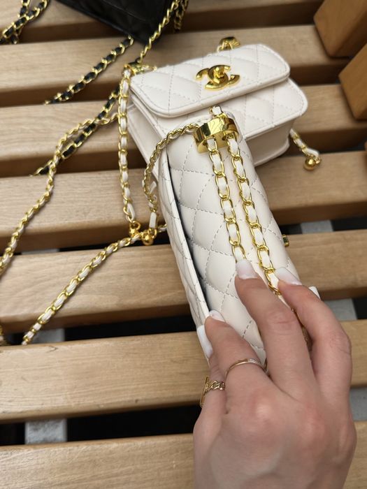 Сумка Chanel чорна міні , сумка Canel