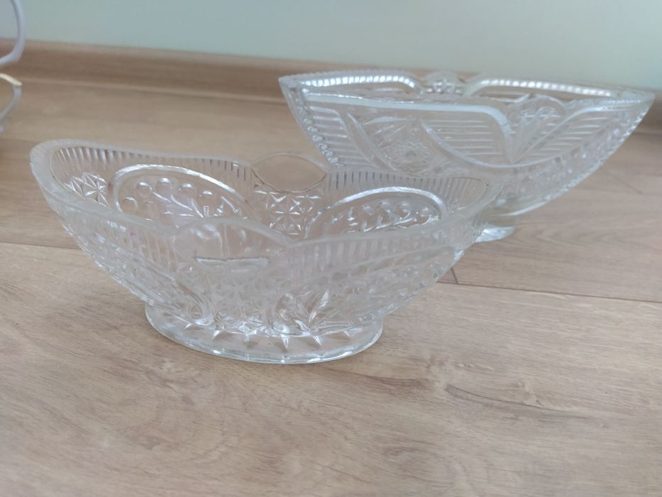 хрусталь Кришталева піала салатниця пара комплект
