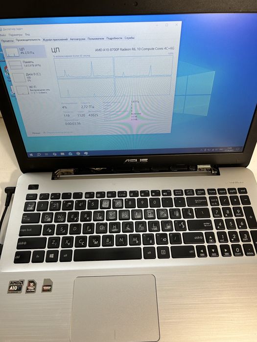 Asus X555DG rev 2.0 разборка.