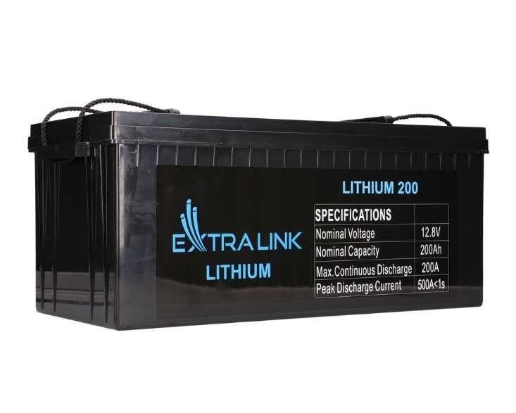 Аккумулятор Extralink LiFePO4 200AH 12.8V BMS 200000 mAh