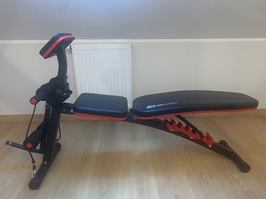 Ławka do ćwiczeń Hop Sport z modlitewnikiem jak nowa