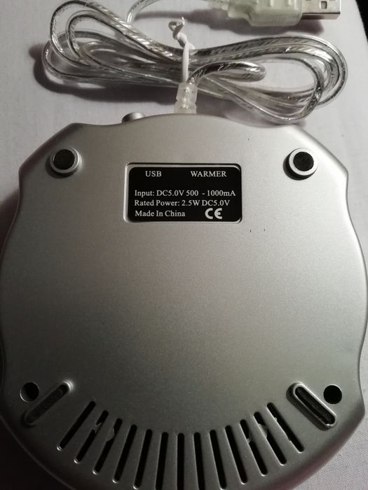 Aquecedor bebidas por USB