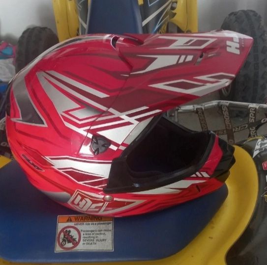 Capacete motocross para criança