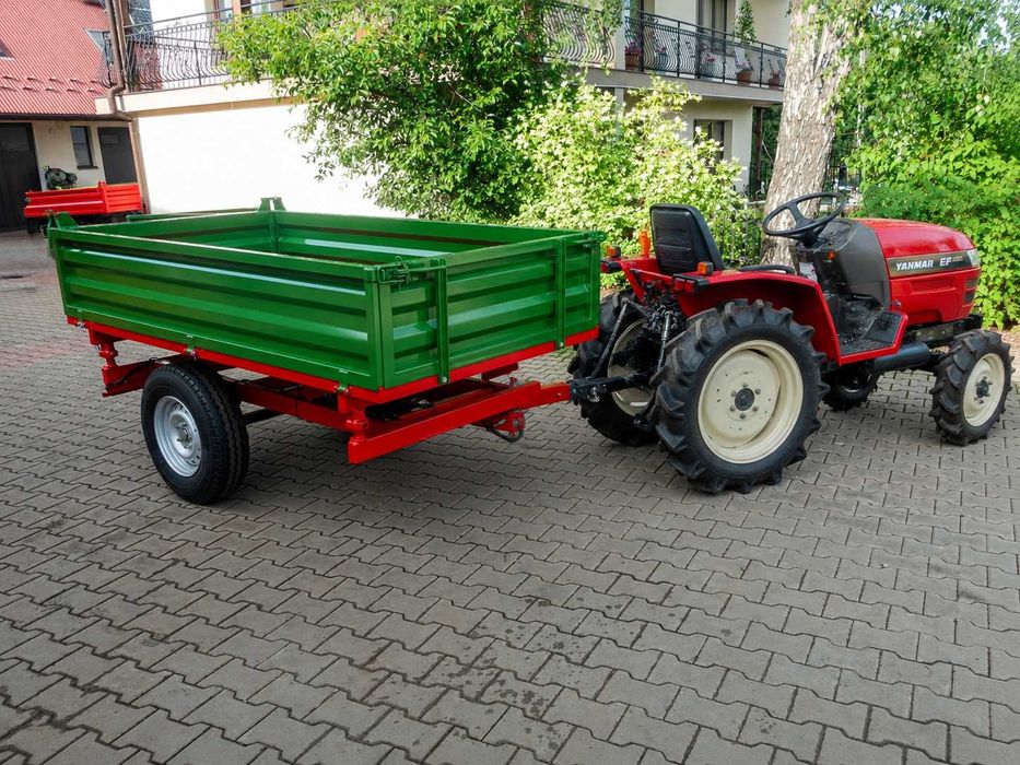 Solidna Przyczepa Rolnicza Wywrotka 1 Oś 1500 KG Hydraulika 3-Stronna Dostawa cała Polska szybka realizacja