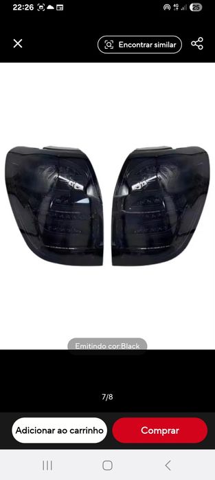 Farolins traseiras Chevrolet Captiva