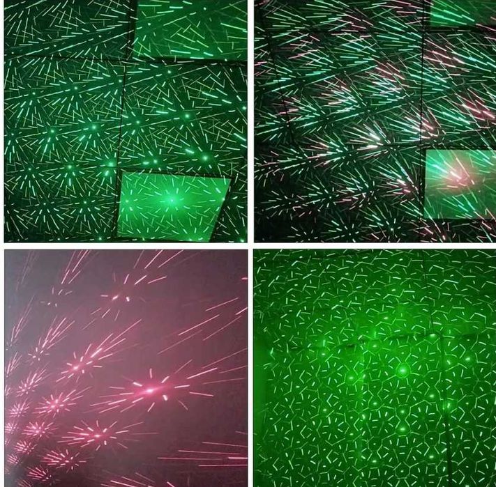 PROJEKTOR LASEROWY Dyskotekowy Światła Led Laser + GRATIS