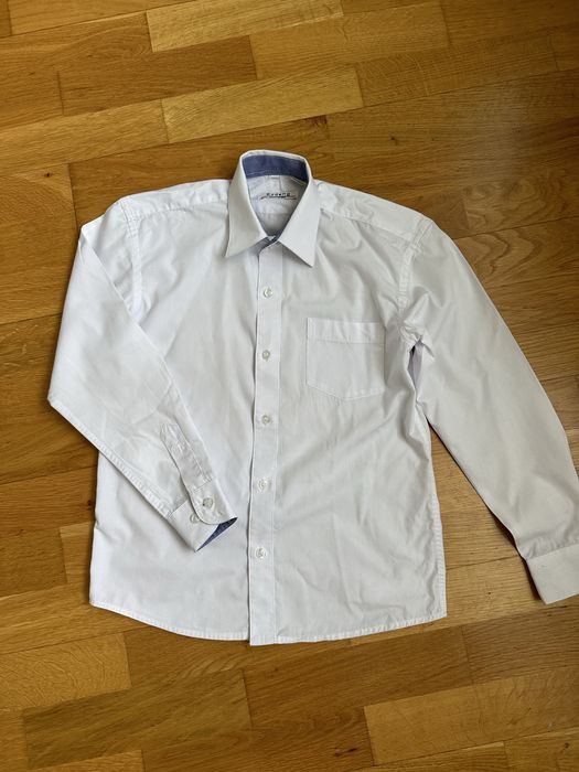 Сорочки білі довгий рукав George 9-10 р 134-140 р. Next рубашка zara