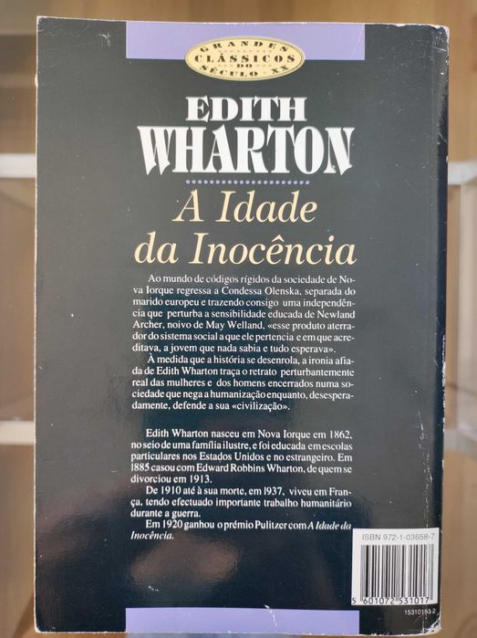 Livro A idade da inocência de Edith Wharton