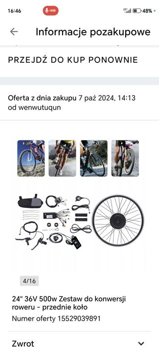 Mocna Hulajnoga elektryczna 24 cal Sicaro