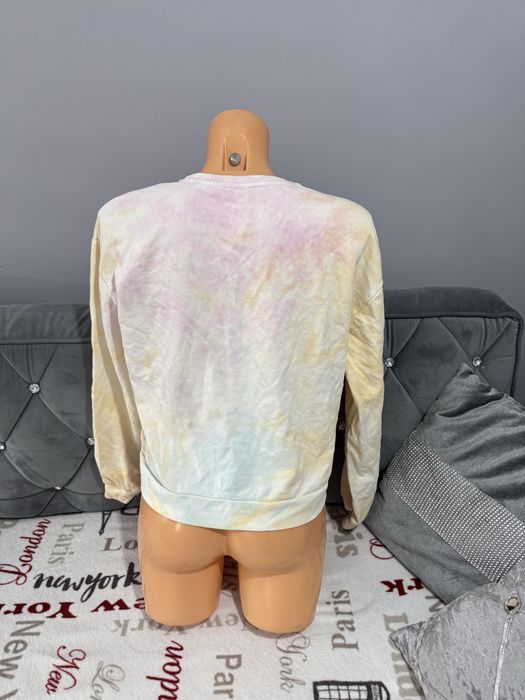 Pastelowa bluza tie-dye PIECES S bawelna 95