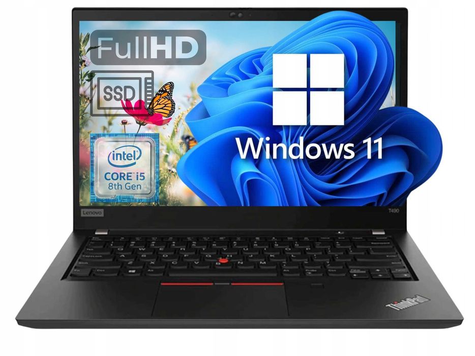 Laptop Lenovo ThinkPad T490 Intel Core i5-8365U 16GB 256GB SSD Win 11