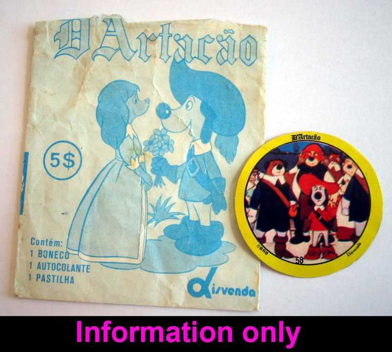 Antiga Coleção Completa ~ ”D´ARTACÃO” ~ 18 Monocromáticos ~ 1982