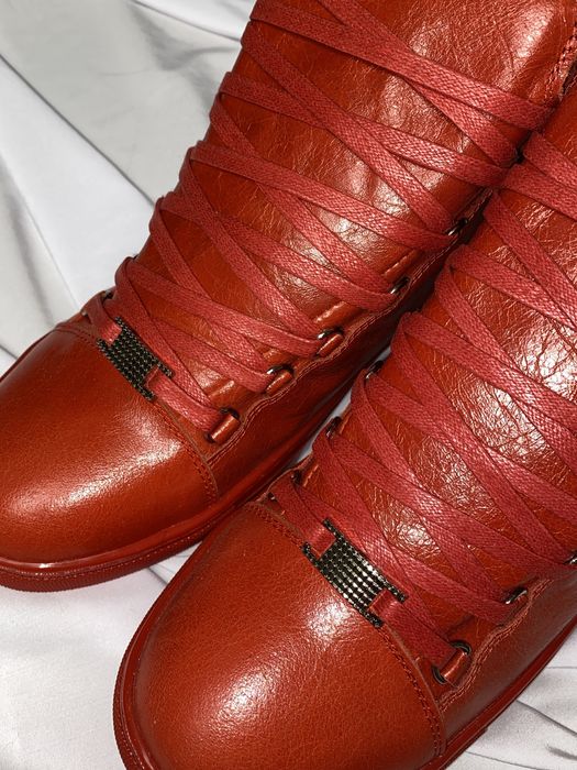 Balenciaga Arena Червоні кросівки Баленсіага Арена кеды Баленси