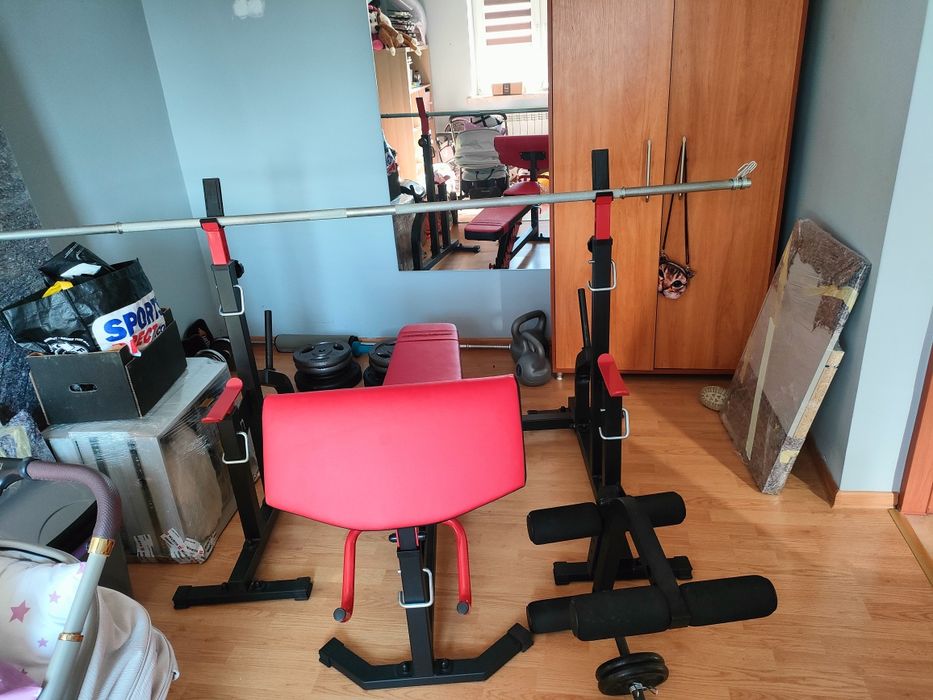 Ławka regulowana, stojak , obciążenie