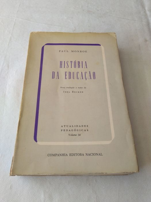 História da Educação de Paul Monroe