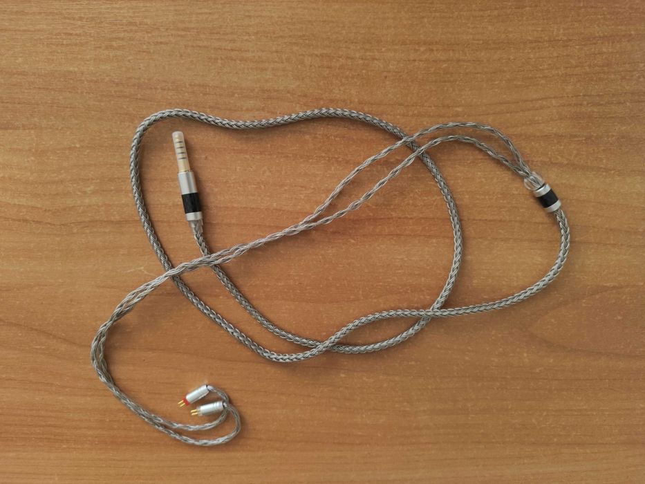 кабель для IEM - Tripowin Zonie 4.4 мм, 0.78 мм 2 pin, сірий