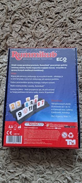 Rummikub Eco gra planszowa  nowa