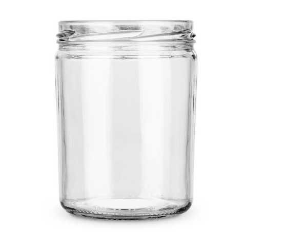 8szt. Słoik 440ML + Złote zakrętki 82/6