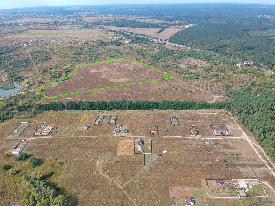 Земельный учатсок Мрия - Петрушки  16га в границах села 700у.е./сотка