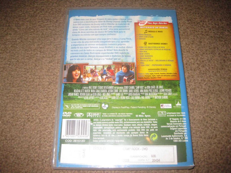 DVD "Camp Rock" com Demi Lovato/Edição Slidepack!