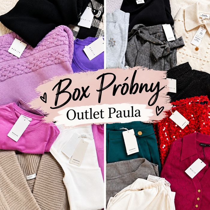 Outlet Paula Box ubrań mały 10 15 sztuk odzież nowa z metką bez metki