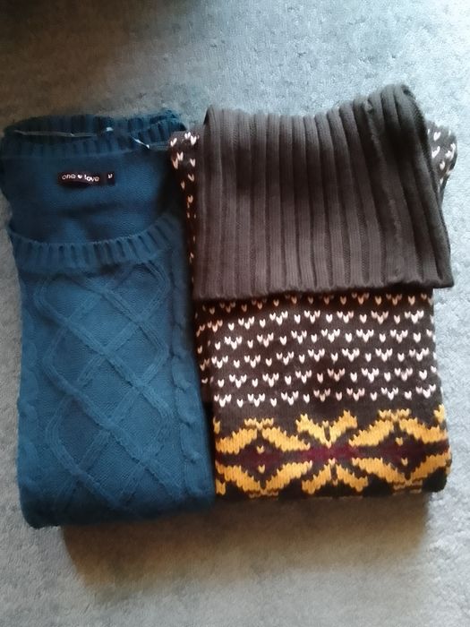 2 tuniki dzianinowe